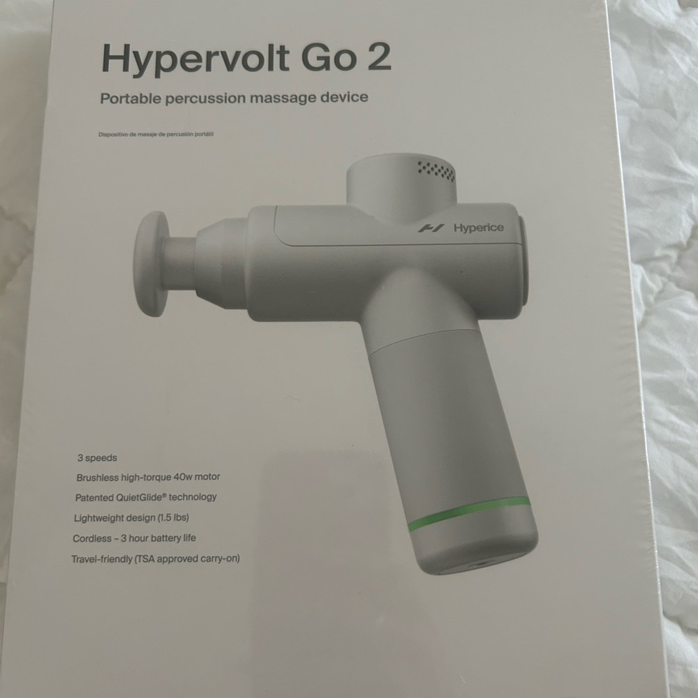 Hyperice Hypervolt Go 2 Portable Gray Massage Device